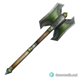 Taskmaster Axe, rendered from the Forever client