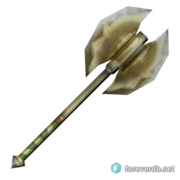 Splintering Battle Axe, rendered from the Forever client