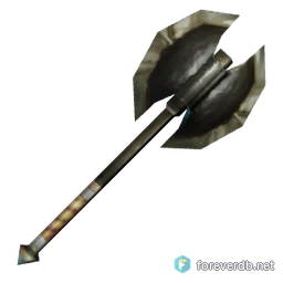 Slayer's Battle Axe, rendered from the Forever client