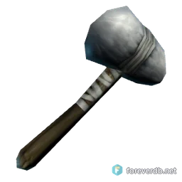 Stone Gnoll Hammer, rendered from the Forever client