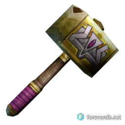 Iridescent Hammer, rendered from the Forever client