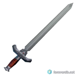 Ruby-Adorned Blade, rendered from the Forever client