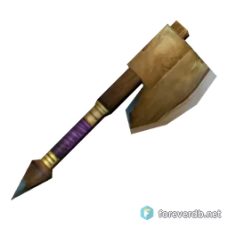Bronze Axe, rendered from the Forever client