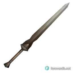 Crude Bastard Sword, rendered from the Forever client