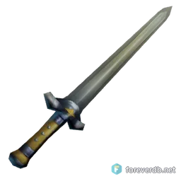 Dwarf Captain's Sword, rendered from the Forever client