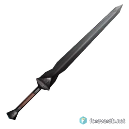 Forsaken Bastard Sword, rendered from the Forever client