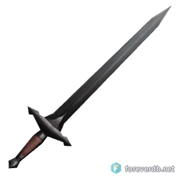 Skeletal Longsword, rendered from the Forever client