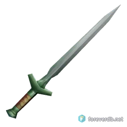 Elunite Sword, rendered from the Forever client