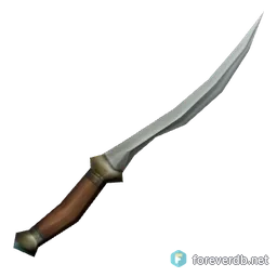 Forsaken Shortsword, rendered from the Forever client