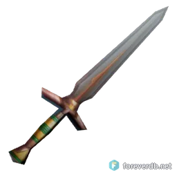 Shortsword of Vengeance, rendered from the Forever client
