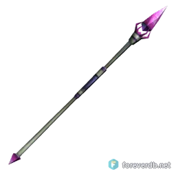 Enchanted Azsharite Felbane Staff, rendered from the Forever client