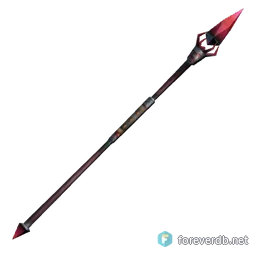 Emberstone Staff, rendered from the Forever client