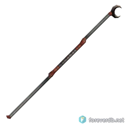 Twisted Chanter's Staff, rendered from the Forever client