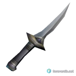 Elunite Dagger, rendered from the Forever client
