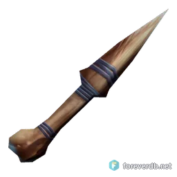 Scrimshaw Dagger, rendered from the Forever client