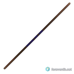 Chipped Quarterstaff, rendered from the Forever client