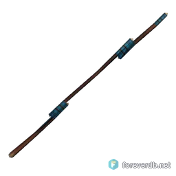 Blemished Wooden Staff, rendered from the Forever client