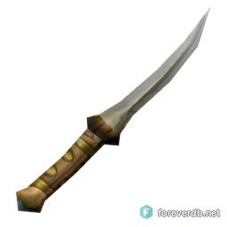 Sharp Kitchen Knife, rendered from the Forever client