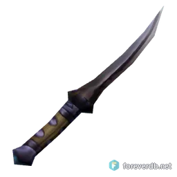 Curved Dagger, rendered from the Forever client