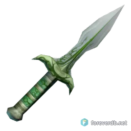 Enchanted Azsharite Felbane Dagger, rendered from the Forever client