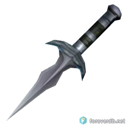 Heavy Throwing Dagger, rendered from the Forever client