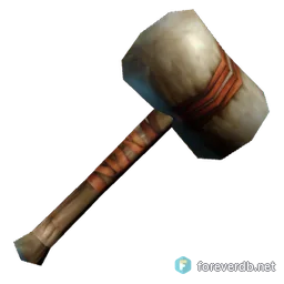 Putrid Wooden Hammer, rendered from the Forever client
