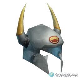 Horned Viking Helmet, rendered from the Forever client