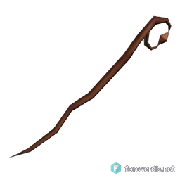 Tanglewood Staff, rendered from the Forever client