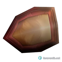 Dwarven Kite Shield, rendered from the Forever client