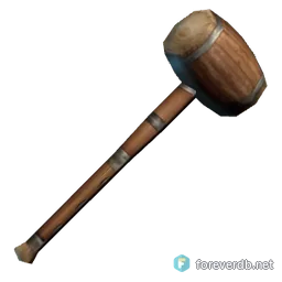 Wooden Mallet, rendered from the Forever client