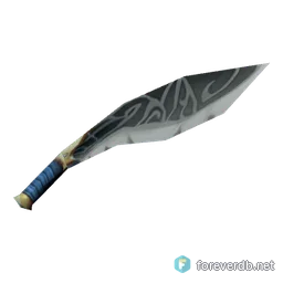 Enchanted Azsharite Felbane Sword, rendered from the Forever client