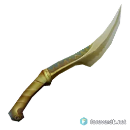 Searing Golden Blade, rendered from the Forever client