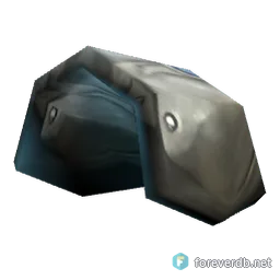 Field Plate Pauldrons, rendered from the Forever client