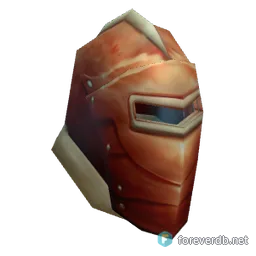 Embossed Plate Helmet, rendered from the Forever client