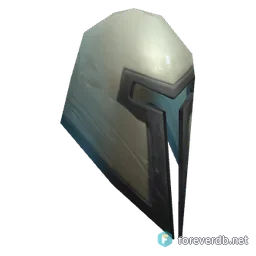 Alabaster Plate Helmet, rendered from the Forever client