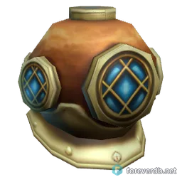 Deepdive Helmet, rendered from the Forever client
