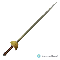 Blazing Rapier, rendered from the Forever client