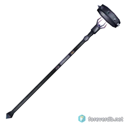 Staff of Hale Magefire, rendered from the Forever client
