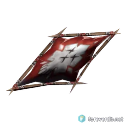 Bloodspattered Shield, rendered from the Forever client