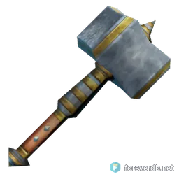 Stormstrike Hammer, rendered from the Forever client