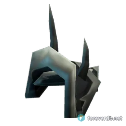 Black Dragonscale Shoulders, rendered from the Forever client