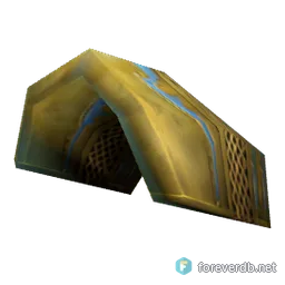Burnished Pauldrons, rendered from the Forever client