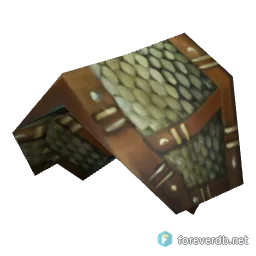 Lambent Scale Pauldrons, rendered from the Forever client