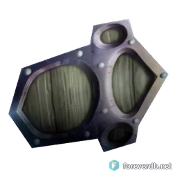 Chief Brigadier Shield, rendered from the Forever client
