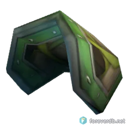 Plow Wood Spaulders, rendered from the Forever client