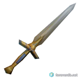Valiant Shortsword, rendered from the Forever client