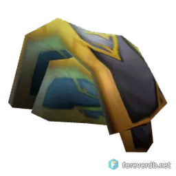 Shadowskin Spaulders, rendered from the Forever client