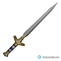 Knightly Longsword, rendered from the Forever client