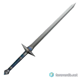 Edged Bastard Sword, rendered from the Forever client