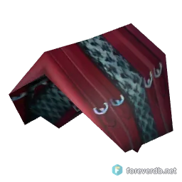 Bloodspattered Shoulder Pads, rendered from the Forever client
